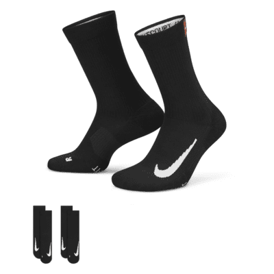 Nike Calcetines Court Multiplier Crew Cushion 2 Pares Negro EU 38 42 Hombre